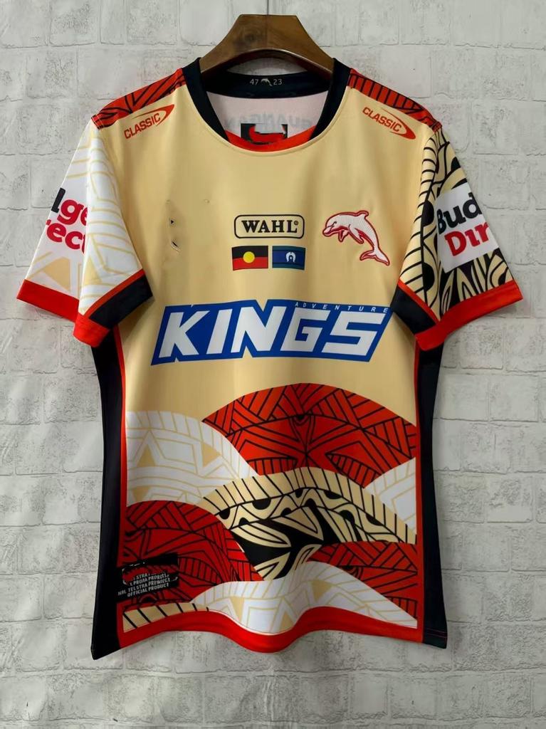 NRL Warriors Broncos Fiji Rabbit Jaguar Short Sleeve Rugby Jerseys Training Suit