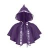 Halloween Costume Medieval Characters Cosplay Costumes Unisex Mantle Hooded Moon Print Cloak Medieval Renaissance Lace Up Cape