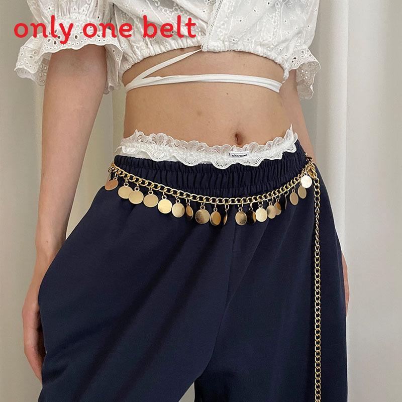 

Metallic Tassel Waist Chain For Women With Ethnic Pendant Summer Fashion Accessory золотий