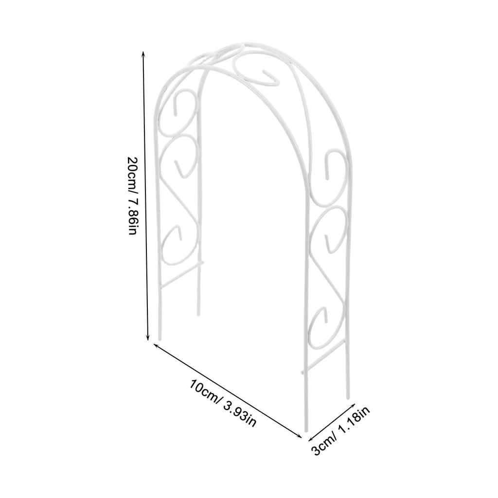 Mini Wedding Arch Elegant Design Romantic Scene Fairy Garden Micro Landscape Decoration Wedding Arch Ornaments
