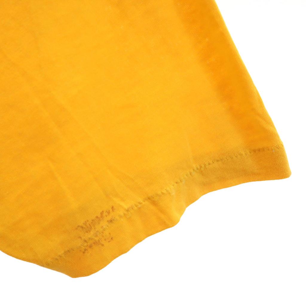 SOFFE 90s Made In USA Old Short Sleeve T-shirt XL Yellow Single Stitch Men's Used