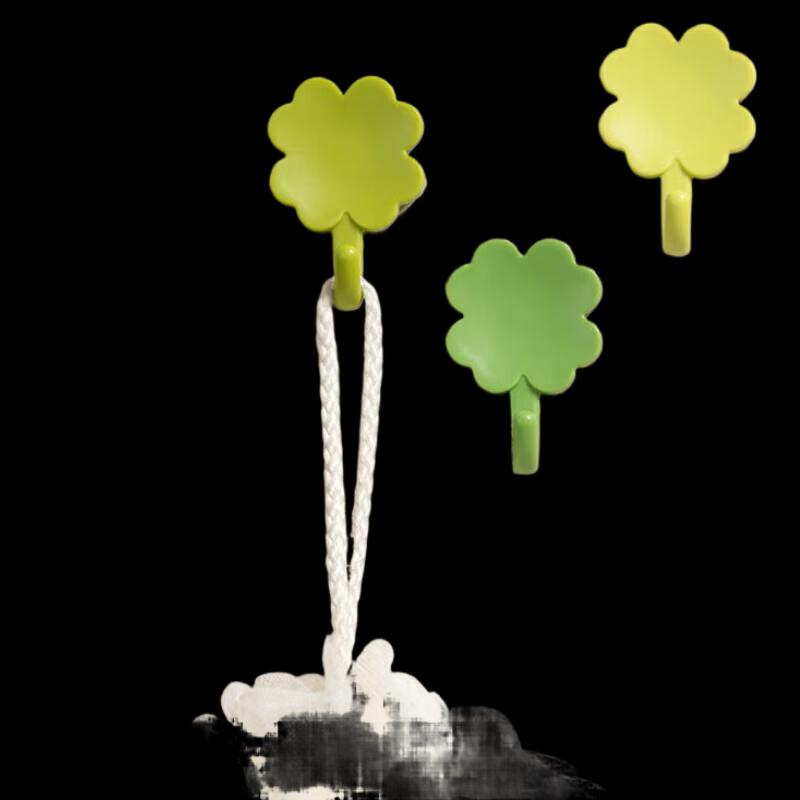 Camellia Bathroom Door Adhesive Hooks, 8-Pack