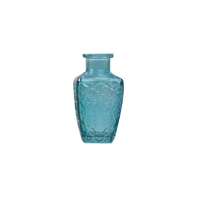 European Multicolor Vase Glass Flower Pot Basket Bottle Decoration Home Nordic Dry Transparent Hydroponic Small Bottle Gift