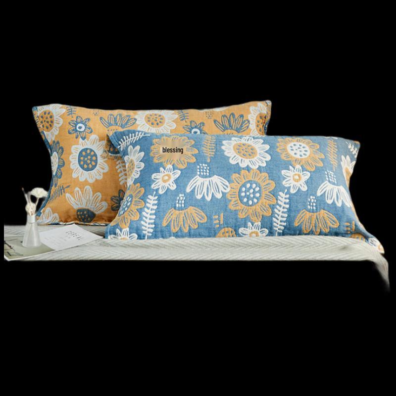 Lan Ge Rui 4-Layer Washed Pure Cotton Pillow Towel
