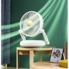 Desktop USB Wall Hanging Fan Folding Remote Control Shaking Head Household Atmosphere Light Electric Fan Storage Kitchen&Bathroom