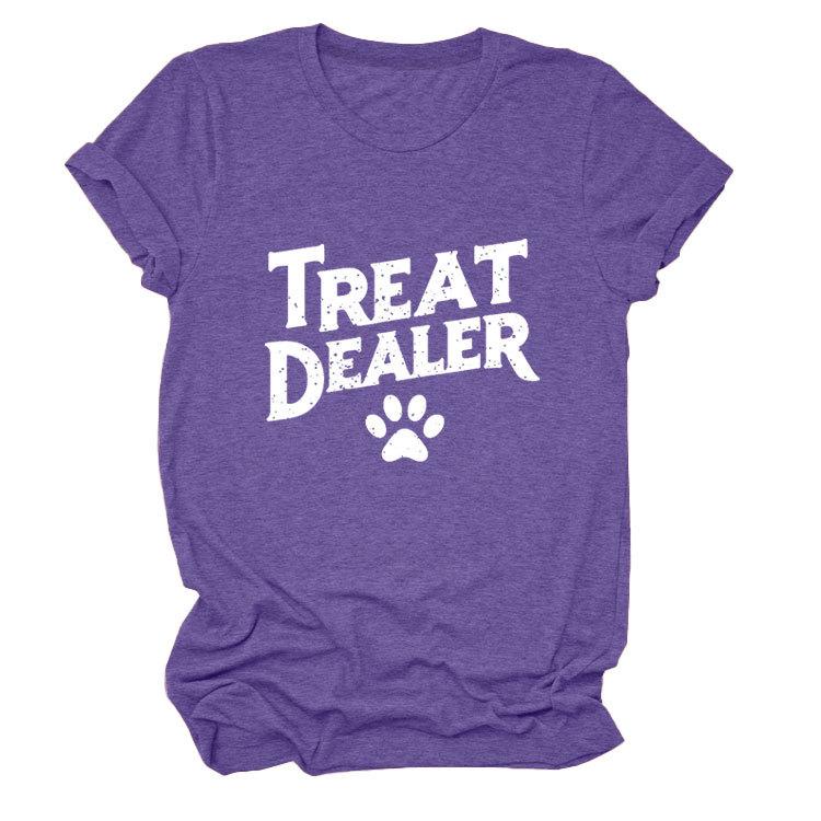 Temperament Casual Versatile Crew Neck Women's Short Sleeve T-Shirt