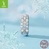 Christmas Snowflake Diy Bracelet Clasp, Romantic Winter Jewelry Accessories S925 Sterling Silver Beads