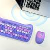 2,4-g-Kabellose Tastatur-Maus-Kombination: Charmanter Pink-Punk-Stil, perfekt für Laptops, PCs im Home Office