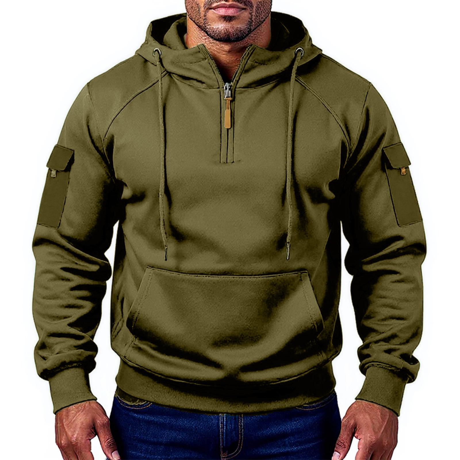 

Hooded Sports Tracksuit Unisex Running Outfits Long Sleeve Pullover Hoodies Sweatshirt L