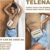 Dámský styl, Ledvinka, Více zipů, Praktická, Ramenní popruh, Crossbody hrudní taška, Sportovní ledvinka