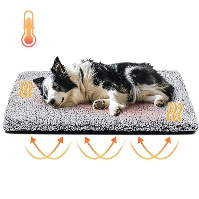 Manta Térmica Autoaquecível de Inverno para Animais de Estimação para Cães Gatos, Tapete Térmico Sem Eletricidade com Base Antiderrapante Almofada Quente para Filhote Gatinho
