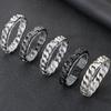 Vakuumplattiertes Curb Cuban Link Kettenglied Armband für Herren 15MM Rund Poliert Matt Titan Edelstahl Herren Armbänder Schmuck