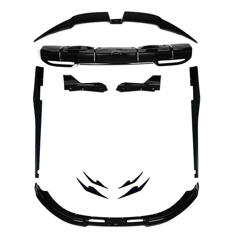 Xiaomi SU7 Car Body Kit: Front Lip, Splitter, Side Skirts, Rear Wing, Carbon Fiber Exterior.