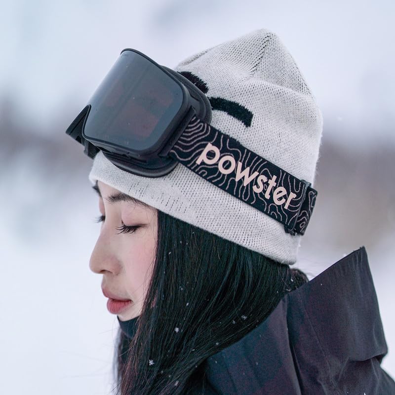 Powster and Skate Goggles for Intermediate Featuring SPXTRA Technology UV Fits Over Interchangeable Goggle Magnetic Silver White Ski, Snowboard,