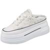 Fashion 8CM Breathable Sneakers Slippers Slides Platform Wedge Ladies Women Sandals Summer Fashion Comfy Sandals Slippers Female Shoes