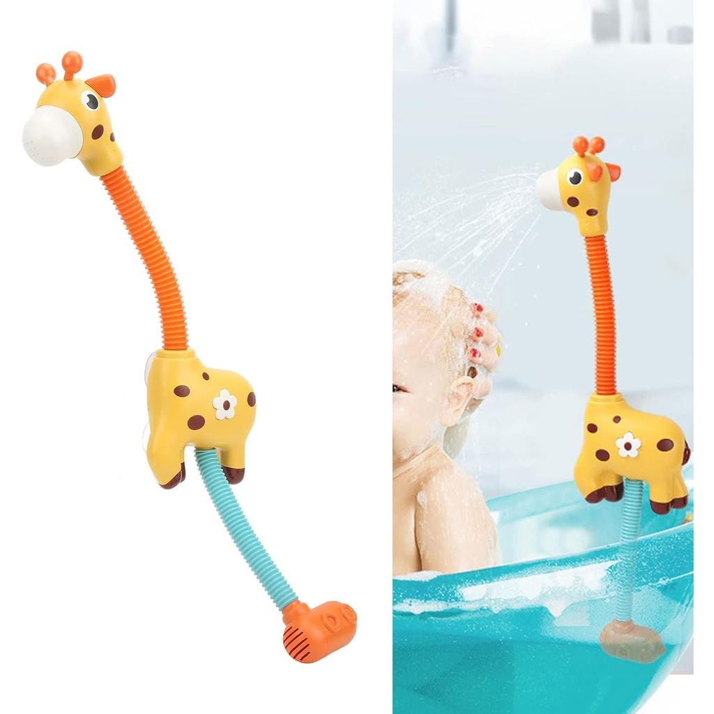 Baby Bath Shower Head Electric Giraffe Shower Bath Toy Kids Bath Water Spray Toy Baby Water Feature