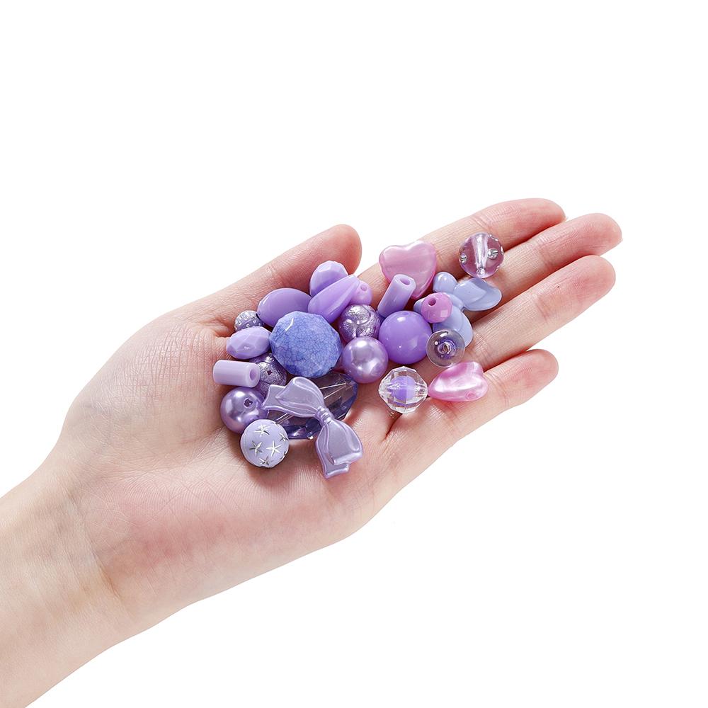 20g/lot Mixed Bowknot Beads Star Heart Butterfly Acrylic Spacer Bead for Jewelry Making DIY Bracelets Necklace Accessories
