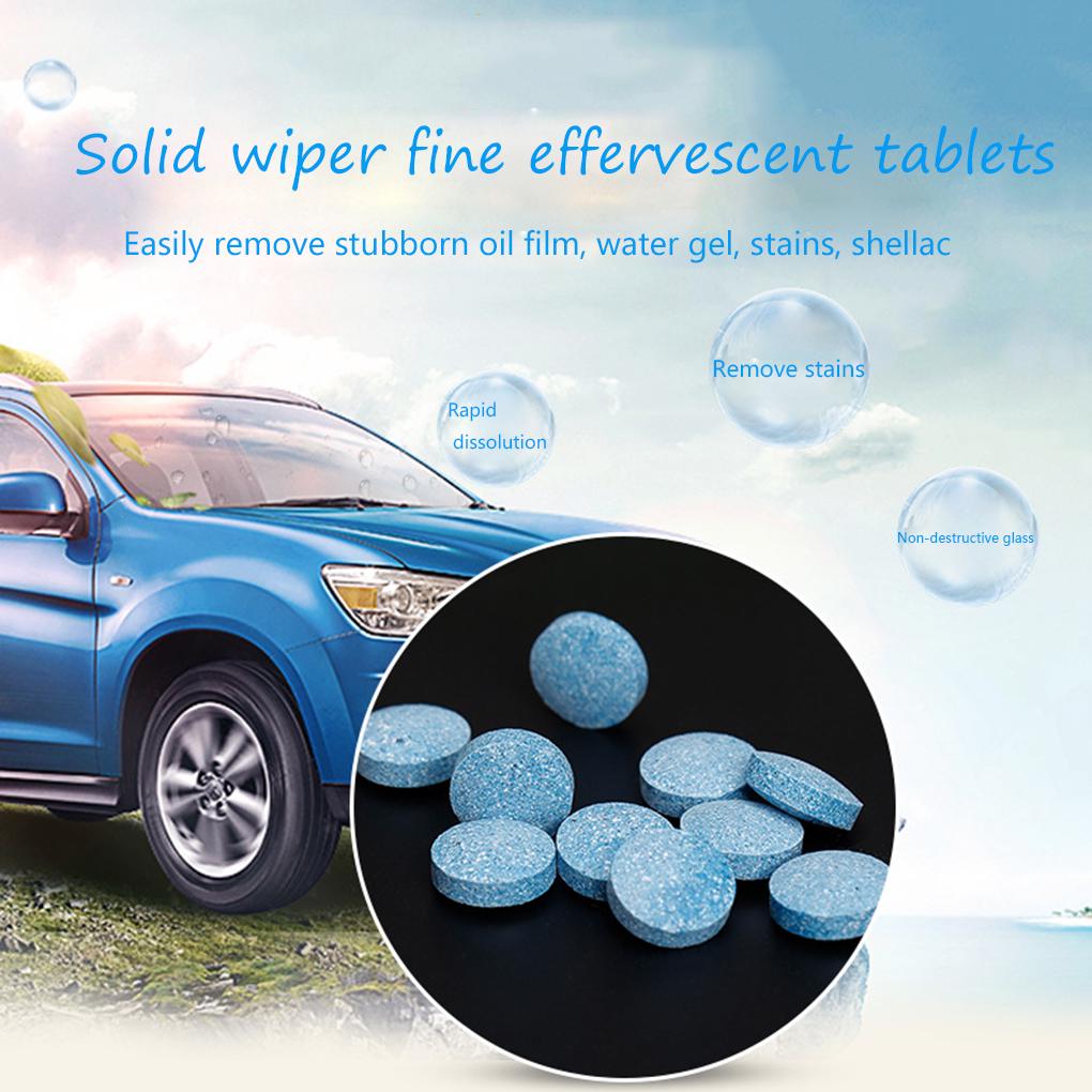 10pcs/set Window Glass Cleaning Vehicles Effervescent Light Sufficient Car Accessories Multifunctional Water Pill