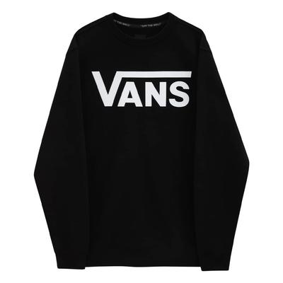 VANS Hauts Sweat-shirt Classique Ras du Cou Sweat-shirt à Manches Côtelées et Doublure Polaire Ras du Cou Danse Skateboard Street Décontracté Noir x Homme (L, Blanc)