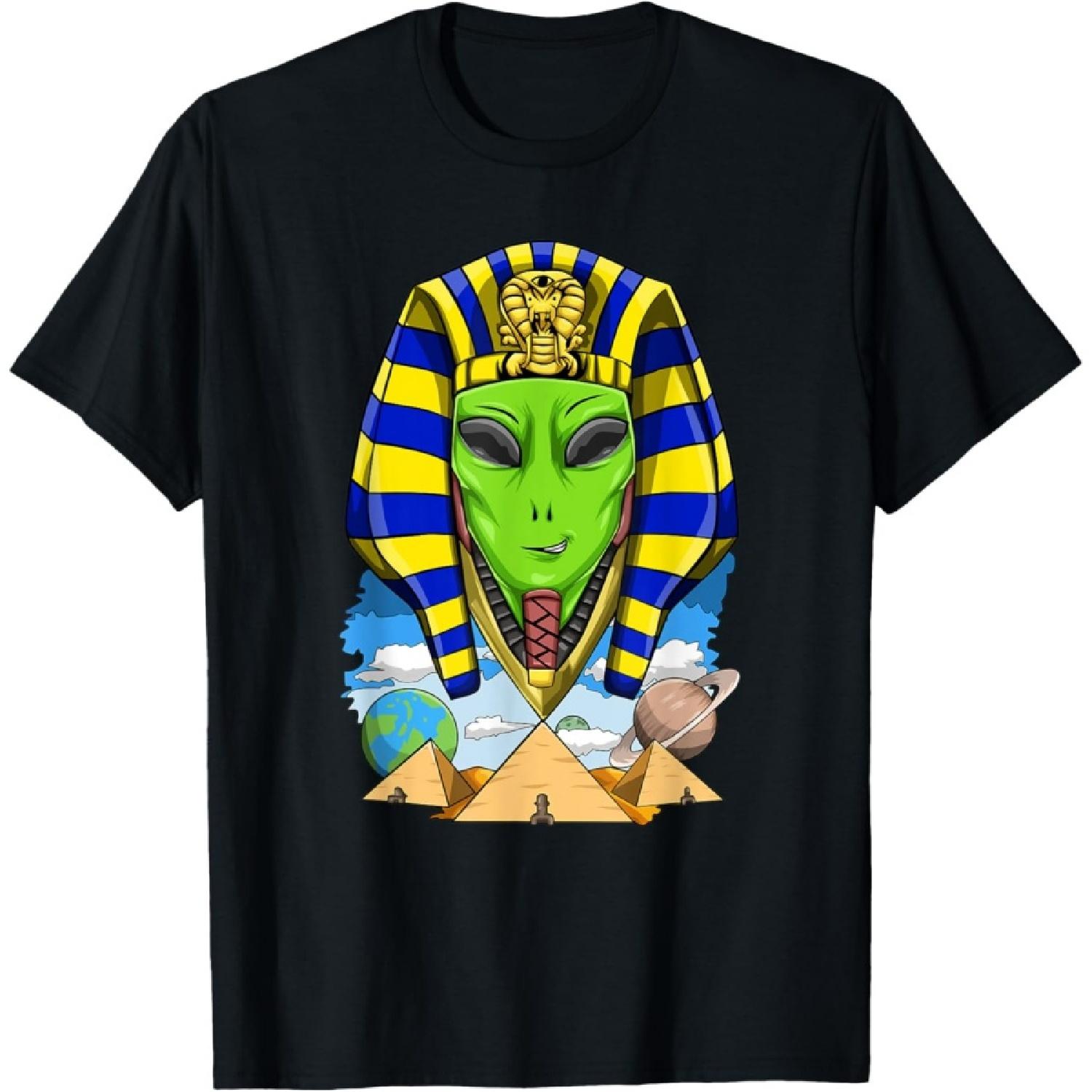 

World Alien Egyptian Pharaoh Alien King Pharaoh T-Shirt XXXXXL чорний