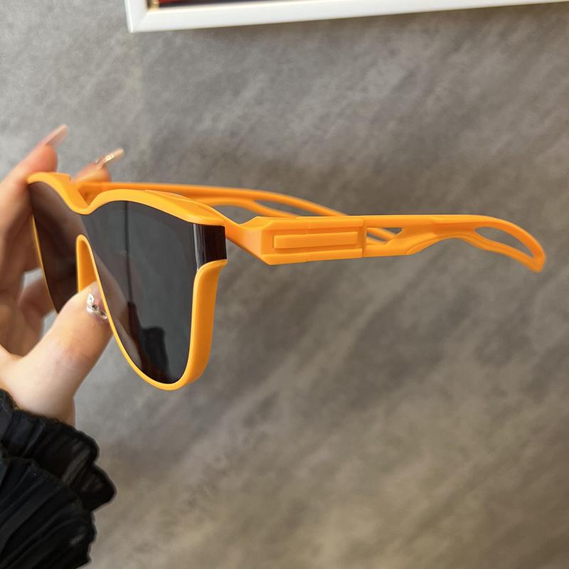 6pcs Fashion Brand Classic Rectangular Large Frame Sunglasses Women Designer Retro Sun Glasses INS Eyeglasses Men Unisex Shades