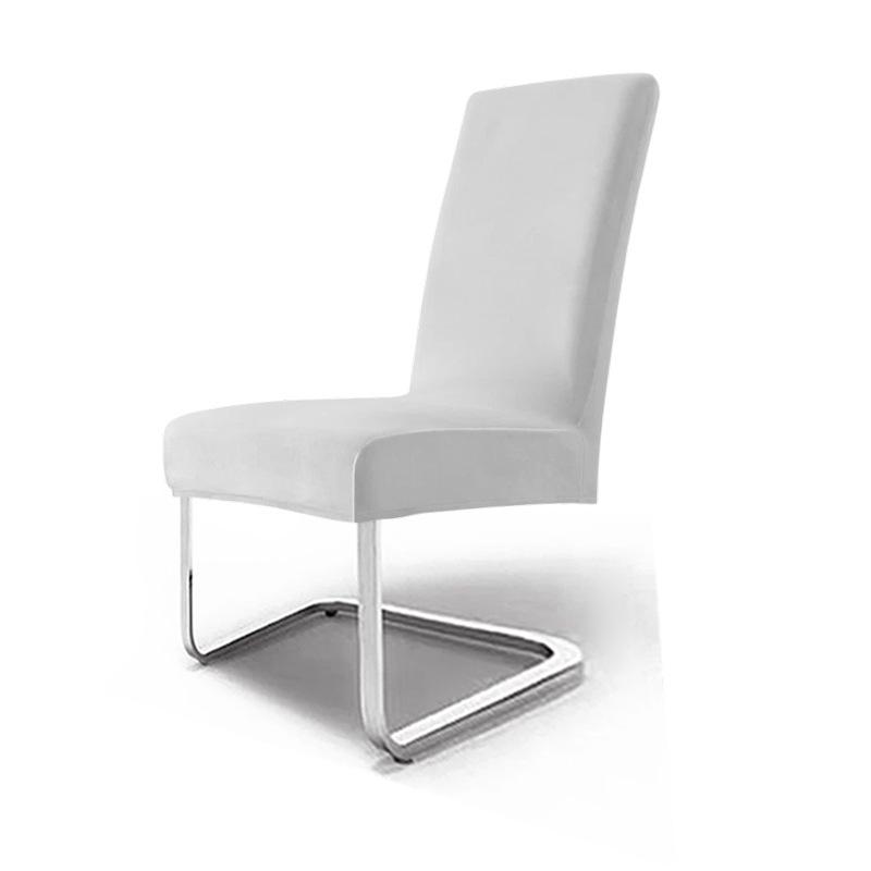 Silver Fox Velvet Elastic Chair Cover: Thick Velvet Fabric for Home & Hotel Dining Chairs, High-End Feel.