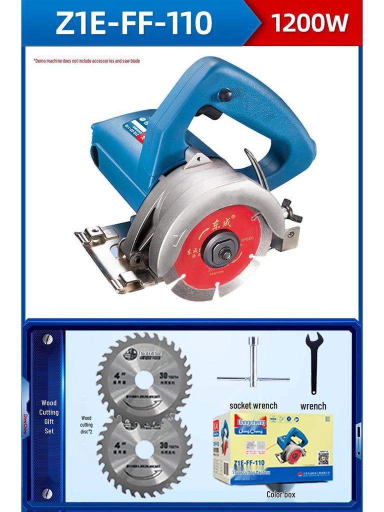 220V Handheld Electric Cutting Saw for Stone, Tile, Marble, and Concrete