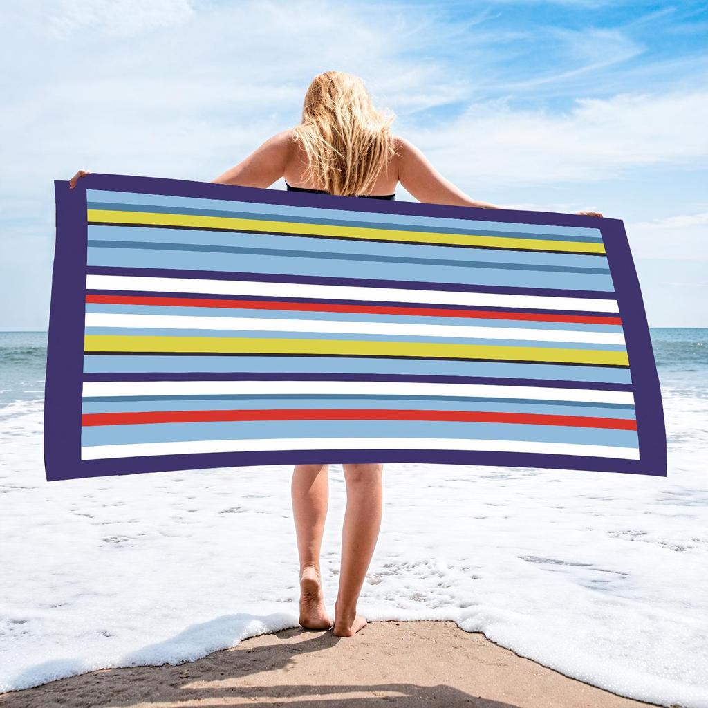 70x140 Microfiber Custom Printed Beach Towel - Absorbent & In Stock