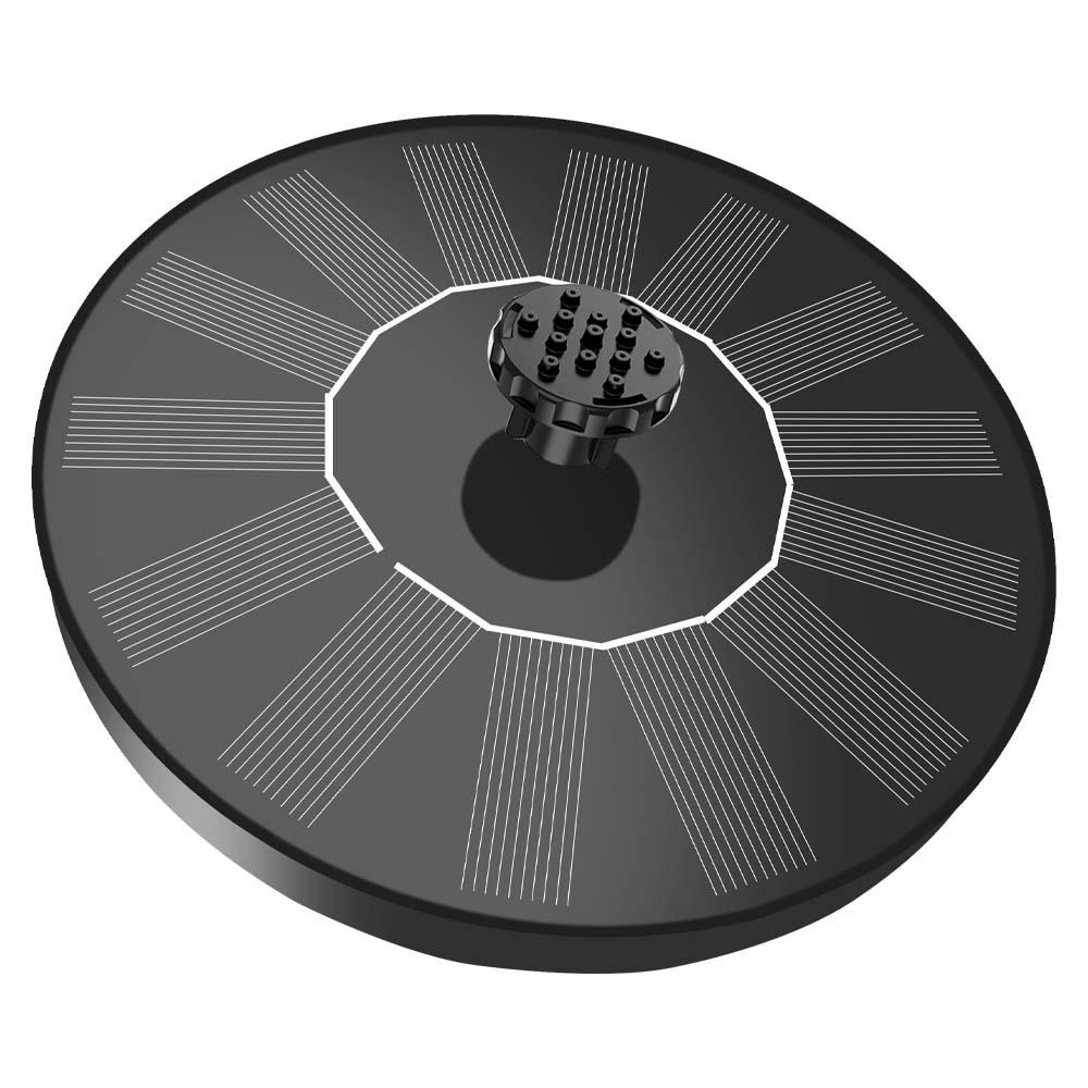 Floating Solar Fountain with Color Lights & Automatic Water Spray for Fish Ponds