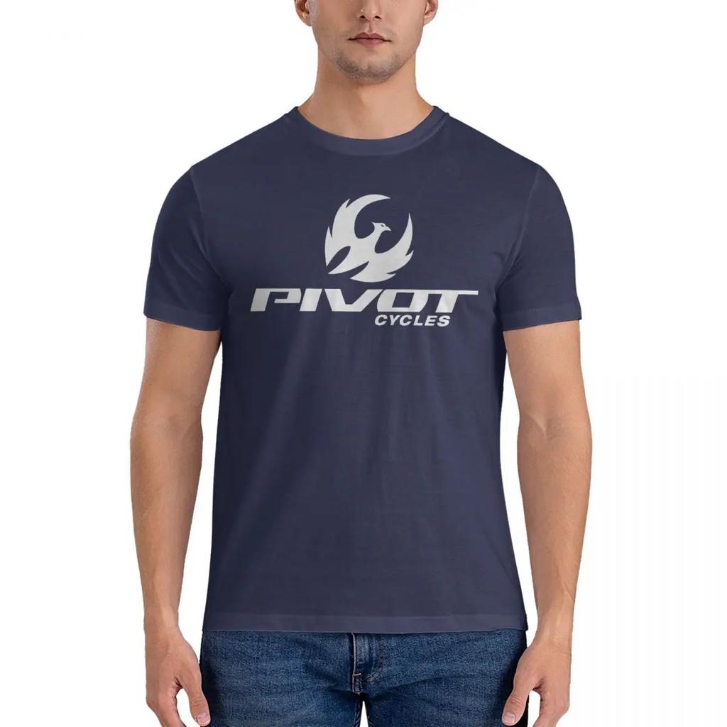 Neue Mode Schwergewicht Pivot Cycles Herren T-Shirt Fahrrad Cooles T-Shirt Kurzarm Rundhals T-Shirts 100% Baumwolle Geschenkidee Tops