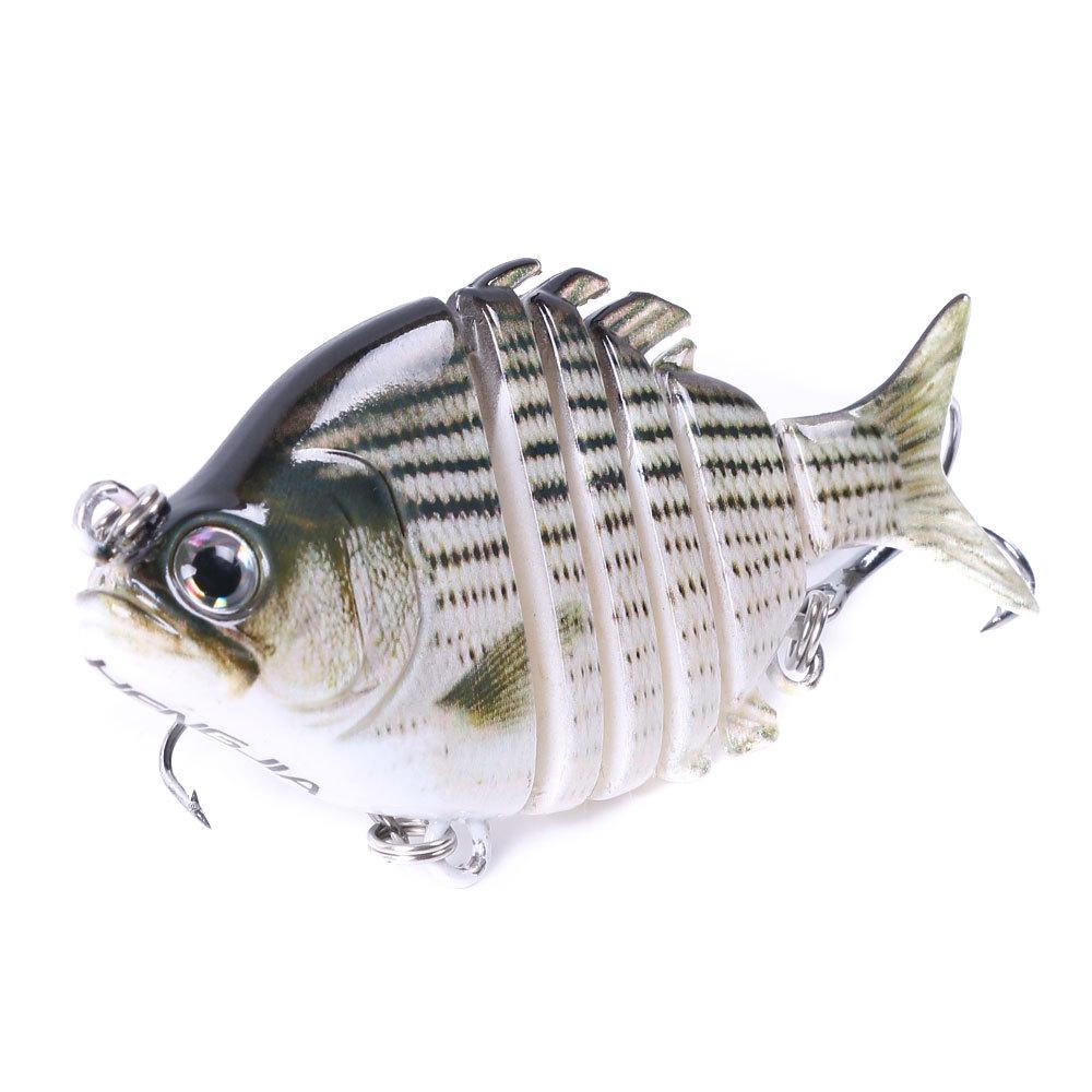 Multi-section Fish Lure Bait6.35cm9.3gBionic Bait Freshwater Sea Fishing Bass Tilapia All-Purpose Fake Bait Fishing Gear