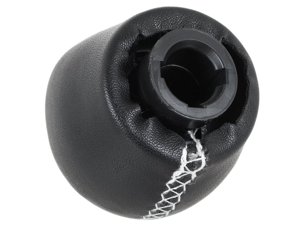 Pomello del Cambio Renault Espace IV, 6 Marce, Pelle Nera e Argento