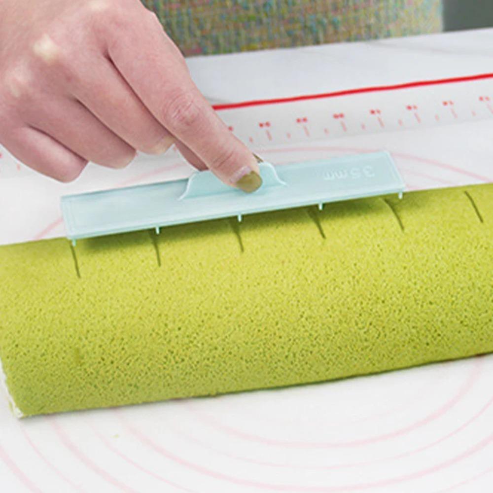 8pcs Blue Cookie Ruler ABS Cookie Thickness Measuring Tool Biscuit Cake Rolling Mold Pastry