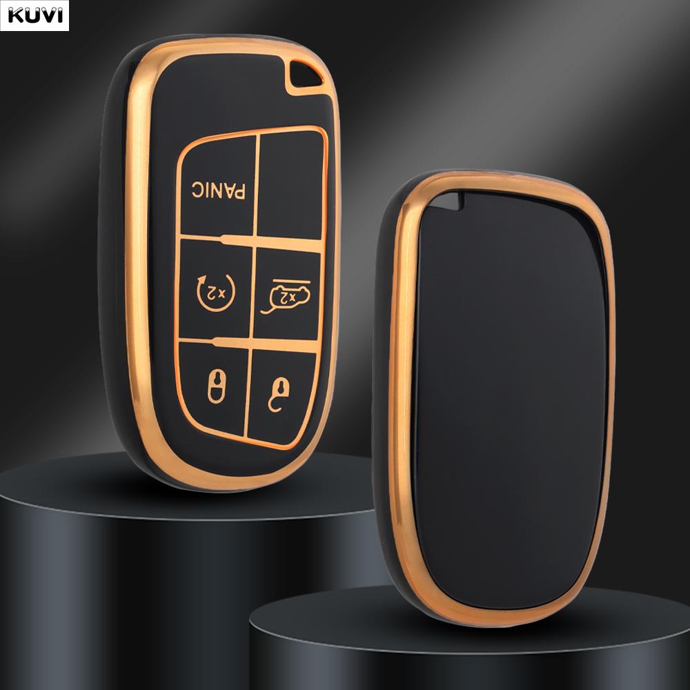 Tpu Car Key Cover Case Fob For Dodge Charger Challenger Jeep Grand Cherokee Compass Renegade Patriot Comander Chrysler 300 Fiat