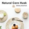 Corn Bran Woven Heat Dining Table Mat Pot Insulation Holder Coasters Placemat