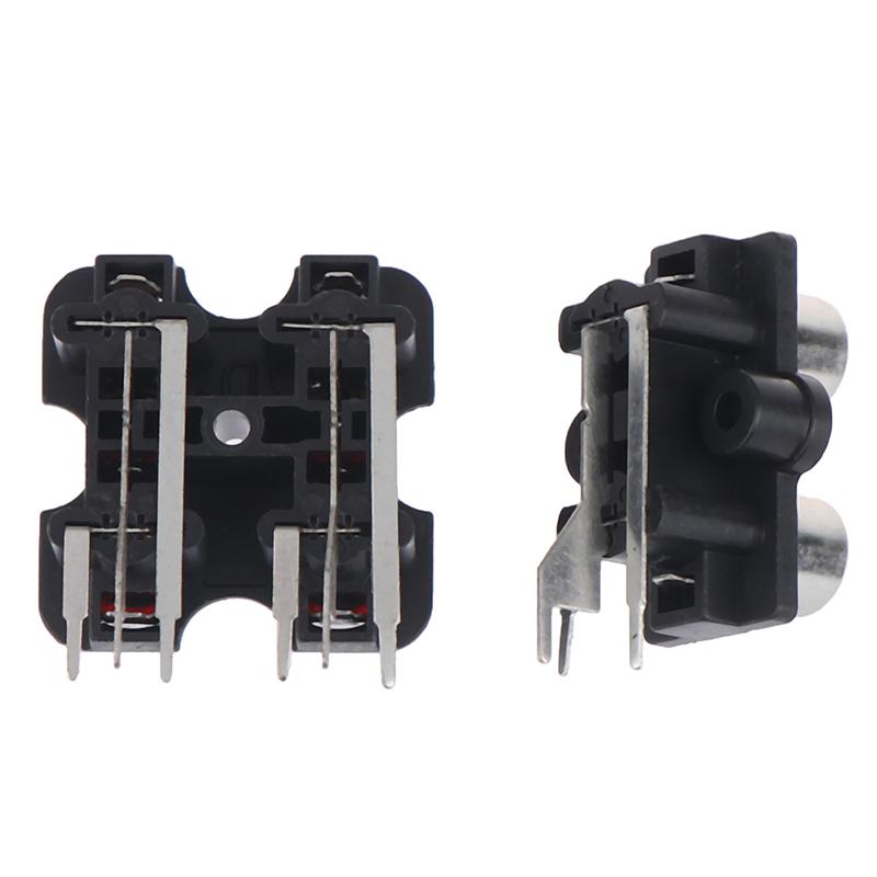 5Pcs 2/4 Hole Rca Female Stereo Audio Jack Av Audio Input Socket Connector