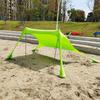 Einfach aufzubauendes Camping-Angel-Strandzelt mit Stange, Strand-Sonnenschutz