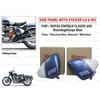 For Royal Enifeld Classic "650 LH & RH Side Panel With Sticker Cerulean Blue"
