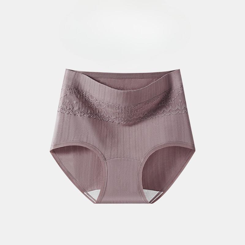 Plus Size Women's Spring and Summer Cotton 10A Anti Bacterial Cotton Long Crotch High Waist Tuck Briefs