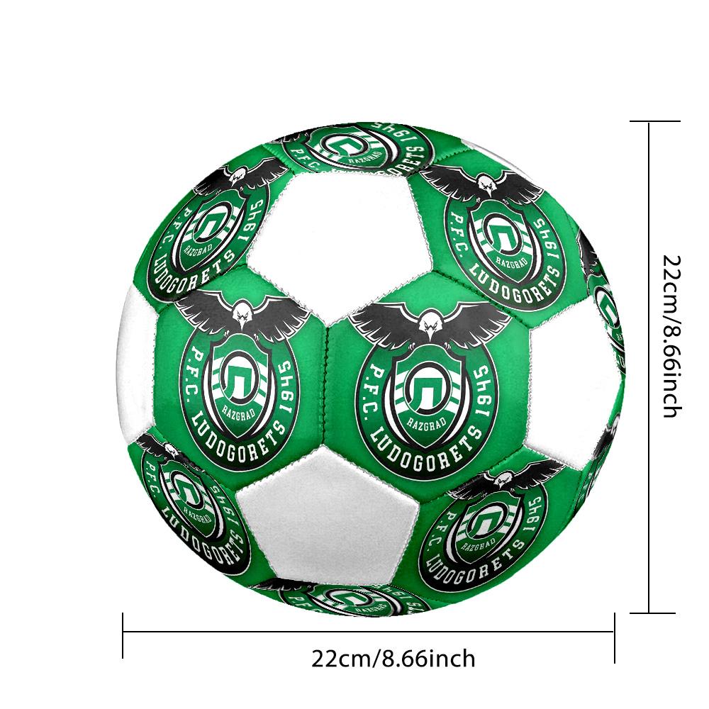 1PC PFC Ludogorets Size 5 Soccer Ball PrahaIndoor Soccer Ball Colorful All Ages Machine Stitched PVC Competition Ready Durable High-Bounce