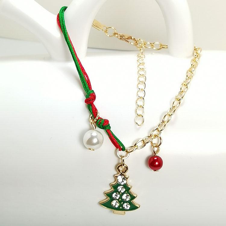 Festive Christmas Bracelets with Santa, Tree, Snowflake, Reindeer, and Snowman Charms