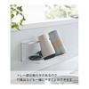 Yamazaki Jitsugyo Magnet Wide Jug Bottle Holder L White Approx. W33 x D12.5 x H11.5cm Tower Drainer Kitchen Panel Under Sink Easy Installation 8060