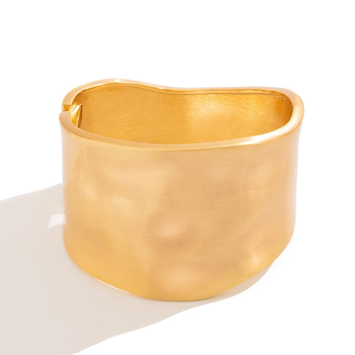 

Модный нерегулярный золотистый блестящий открытый браслет из сплава золотой