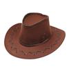 Western cowboy hat men's summer outdoor visor grassland Mongolian hat knight hat travel hat stage prop hat women