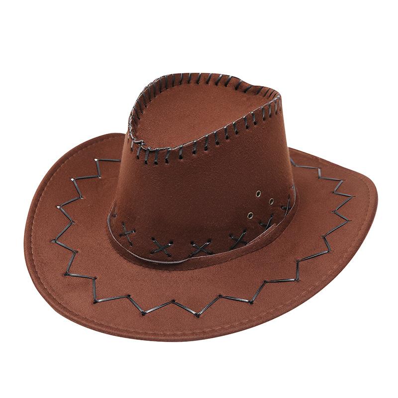 Western cowboy hat men's summer outdoor visor grassland Mongolian hat knight hat travel hat stage prop hat women