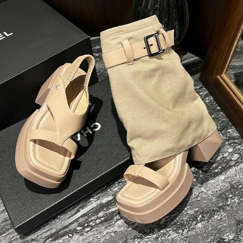 Fashion High Heels Boots for Women Chunky Designer Shoes Fashion Luxury Woman Ankle Boots 2025 New Pumps Goth Cool Botas Mujer Shoes