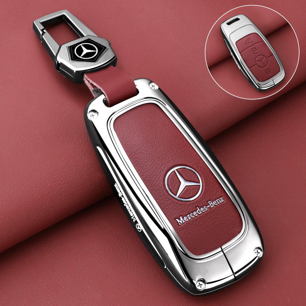 2025 Neue Leder Auto Schlüsselhülle Abdeckung Für Mercedes Benz A C E G Klasse GLC CLE CLA GLB GLS W177 W205 W213 W222 X167 AMG Schlüssel Schale P