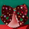 Snowflake Christmas Hair Clip Star Velvet Bow Hairpin Fashion Xmas Barrettes  Christmas