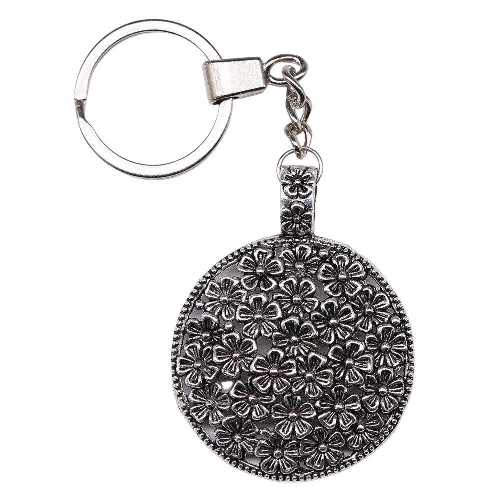 The Flower Of Life Keychain Craft Jewelry Victory Symbol Key Ring 30mm