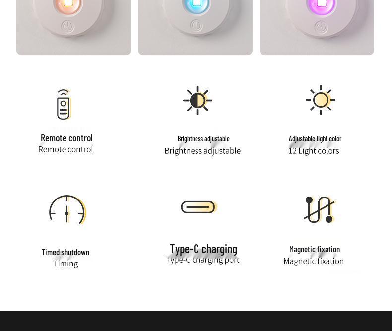 Rechargeable Wireless LED Cabinet Spotlight with Induction Sensor